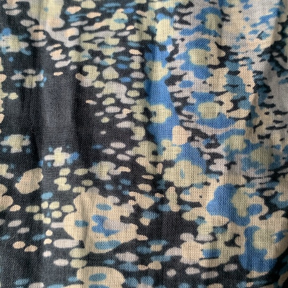 NEW Joie Elissabet Tiered Tie-Back Printed Maxi Dress Blue Size S Pockets - Picture 13 of 14